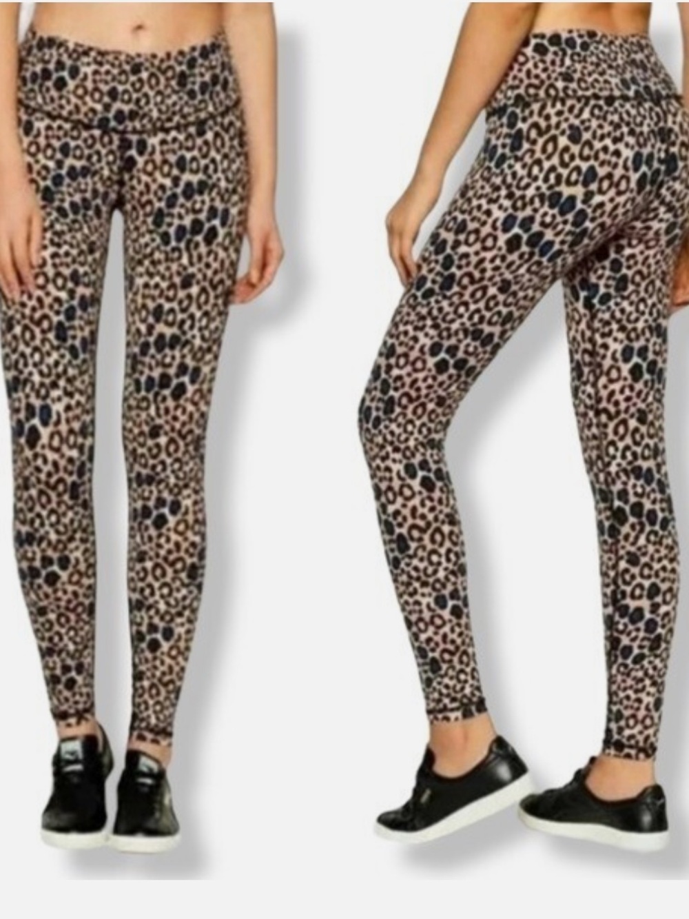 VICTORIA SPORT Knockout LEGGING Victoria’s Secret Leopard Print High-Waist SMALL